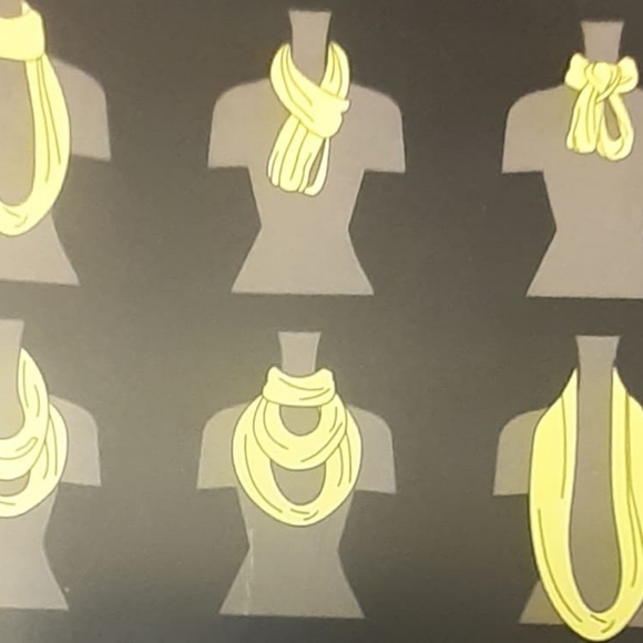 3 Sofia Vitali Infinity Scarves in Black, Red, and Beige - Picture 7 of 7